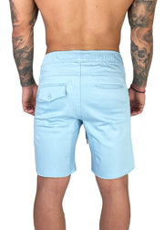 Distressed Shorts | Tropic Blue