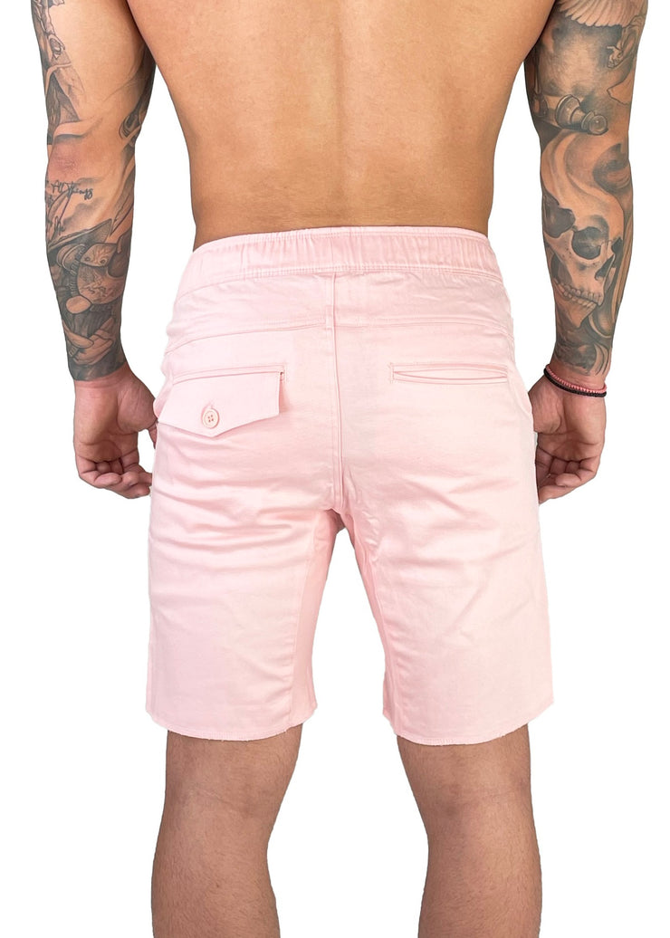 Distressed Shorts | Flamingo Pink