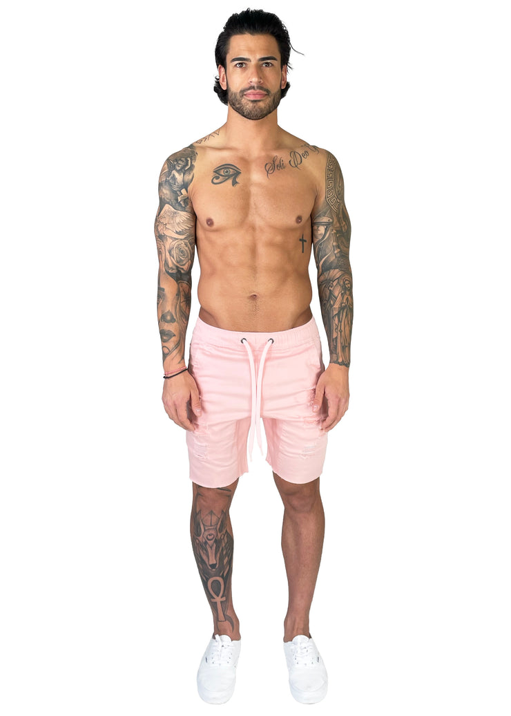 Guardian Distressed Shorts | Flamingo Pink